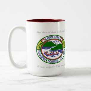 Tasse 2 Couleurs Boug de café avec piste de canot Patches d'entraîn