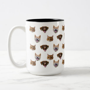 Tasse 2 Couleurs Boug de chien personnalisé, chat de chien maman ca