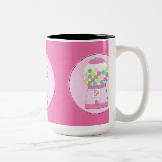Tasse 2 Couleurs Boug de machine à bulles roses pour enfants (Droit)