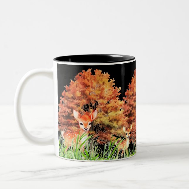 Tasse 2 Couleurs Boug des amateurs de cerfs (Gauche)