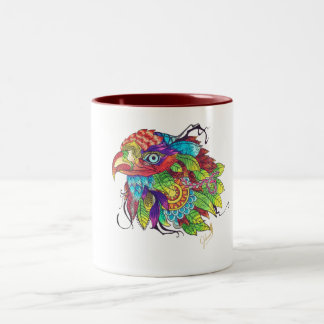 Tasse 2 Couleurs Boug D'Oiseaux De Couleur Main - Ar Calmant Inspir