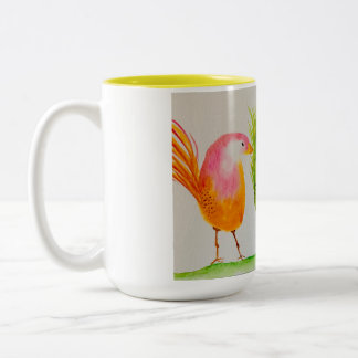 Tasse 2 Couleurs Boug d'oiseaux peints