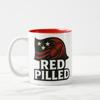 Tasse 2 Couleurs Boug Rouge Pilled™ - Sip Up. Parle.