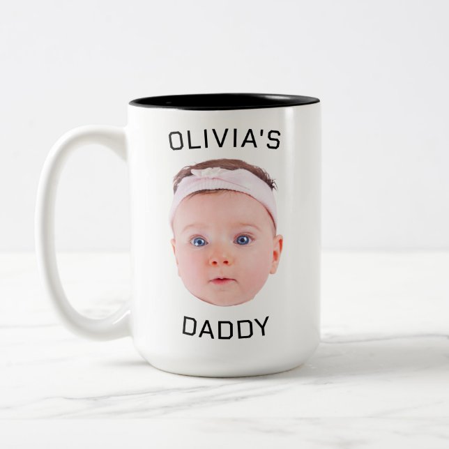 Tasse 2 Couleurs Boug Visage Personnalisé, Boug Baby Personnalisé,  (Gauche)