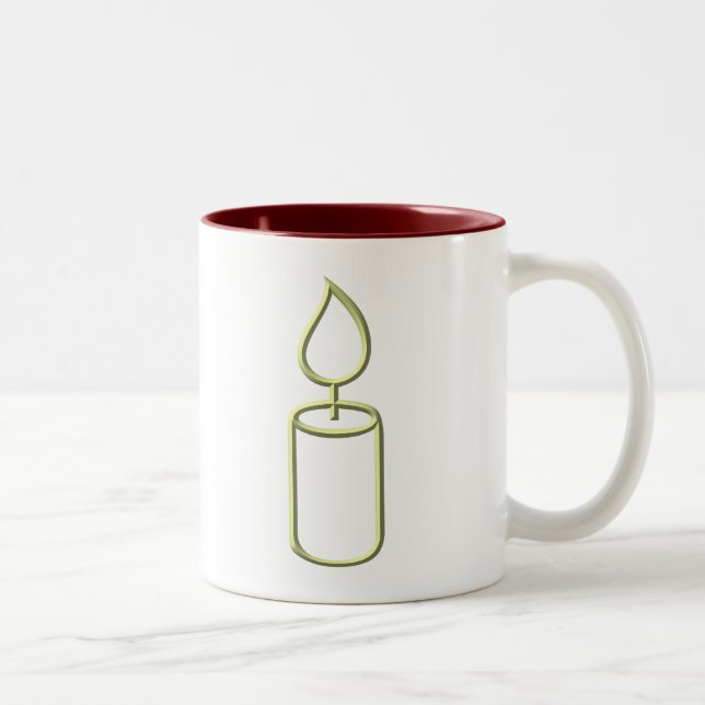Tasse 2 Couleurs Bougie (Droit)