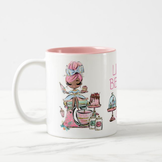 Tasse 2 Couleurs Boulangerie pour petites entreprises, cupcakes (Gauche)