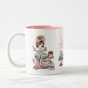 Tasse 2 Couleurs Boulangerie pour petites entreprises, cupcakes