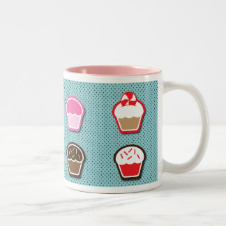 Tasse 2 Couleurs Boulangeries de friandises - Cupcake Lover's Coffe