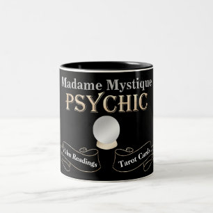 Tasse 2 Couleurs Boule de cristal psychique or et noir
