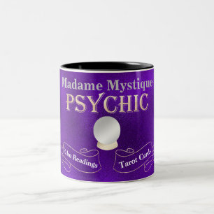 Tasse 2 Couleurs Boule de cristal psychique or et violet