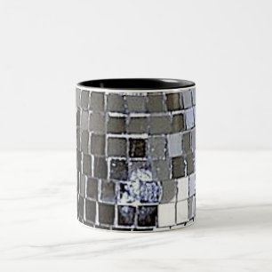 Tasse 2 Couleurs Boule Disco Argent