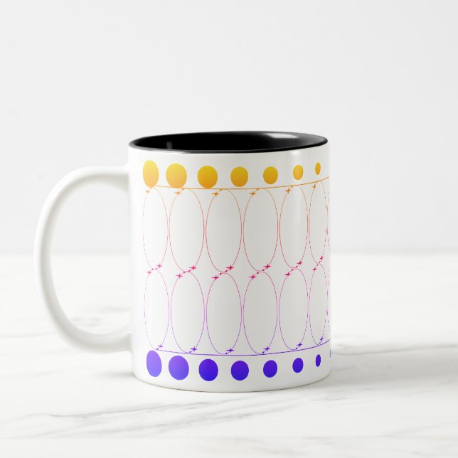Tasse 2 Couleurs Boules de café en porcelaine (Gauche)