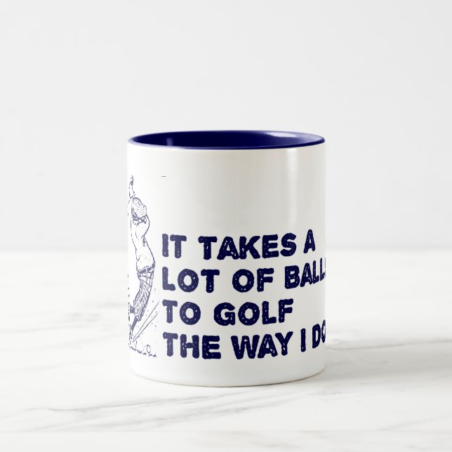Tasse 2 Couleurs Boules de golf (Centre)