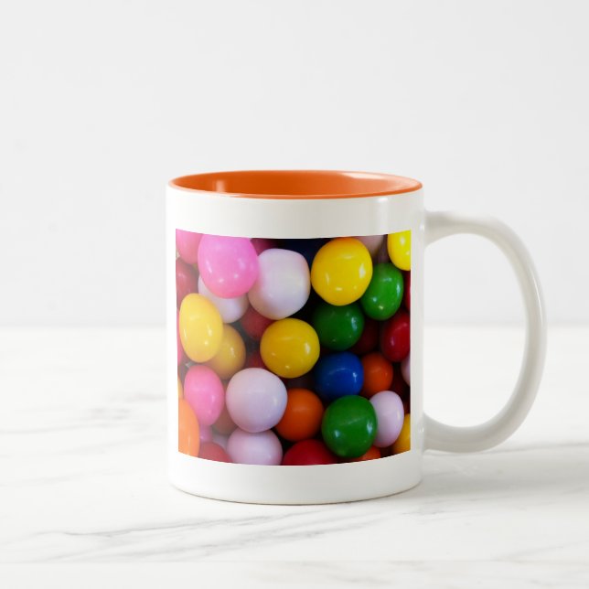 Tasse 2 Couleurs Boules de gomme arc-en-ciel (Droit)