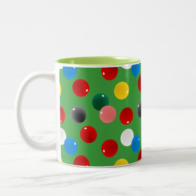 Tasse 2 Couleurs Boules de snooker à motif (Gauche)
