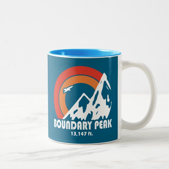 Tasse 2 Couleurs Boundary Peak Nevada Sun Eagle (Droit)
