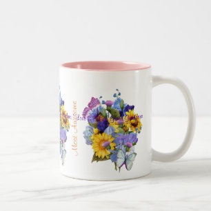 Tasse 2 Couleurs Bouquet d'été - Grand grand-mère