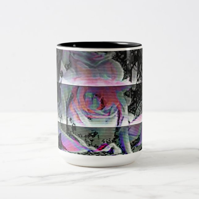 Tasse 2 Couleurs Bouquet Techno   (Centre)