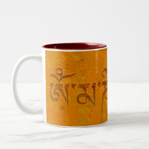 Tasse 2 Couleurs Bourdonnement de l'OM Mani Padme