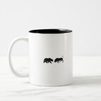 Tasse 2 Couleurs Bourse de Bear Bull