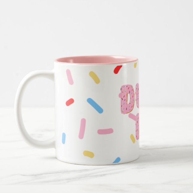 Tasse 2 Couleurs Bouteille à café design Donut (Gauche)