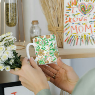 Tasse 2 Couleurs Bouteille à deux tons de fleur de printemps