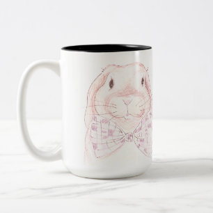 Tasse 2 Couleurs Bouteille de lapin de Cravate