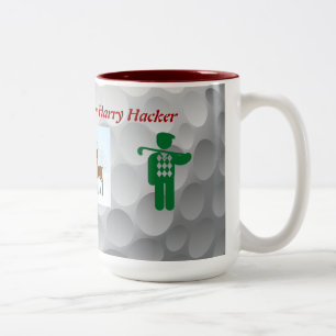 Tasse 2 Couleurs Bouteille de Noël de golf