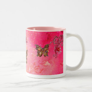 Tasse 2 Couleurs BOUTEILLE D'OR EN ÉPARGNES 2 rose rouge