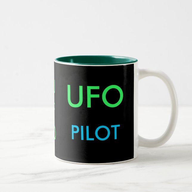 Tasse 2 Couleurs Bouteille OVNI PILOTE (Droit)