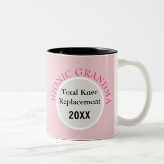 Tasse 2 Couleurs Bouton bionique GRANDMA (remplacement du genou)