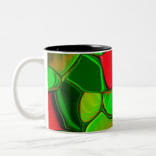 Tasse 2 Couleurs Boutons colorés avec effet chrome