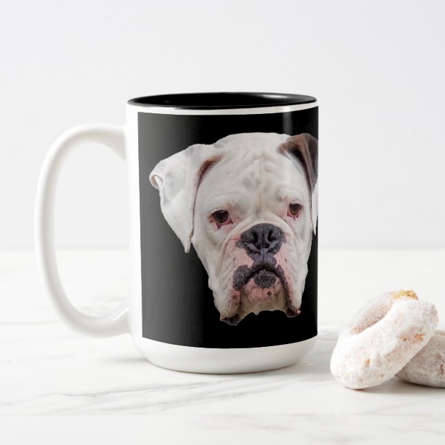 Tasse 2 Couleurs Boxe faciale (Avec donut)
