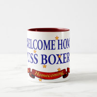 Boxeur à la maison bienvenu d'USS