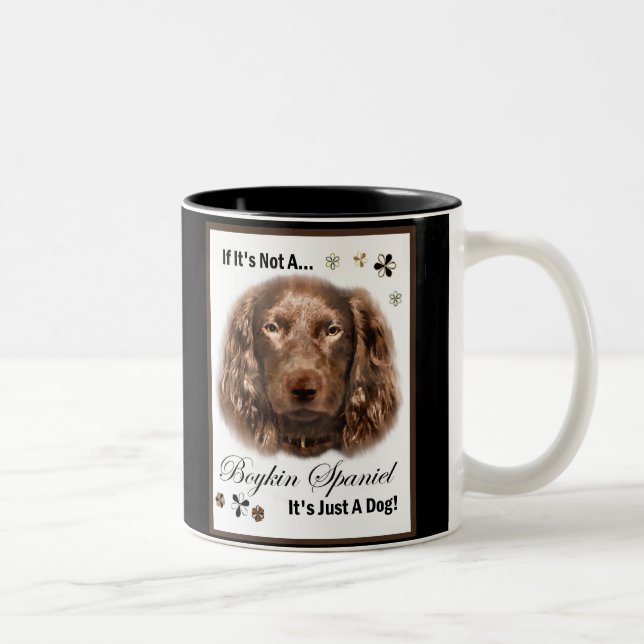 Tasse 2 Couleurs Boykin Spaniel Art Cadeaux (Droit)