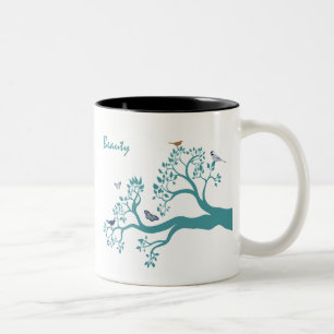 Tasse 2 Couleurs Branche Arbre de beauté