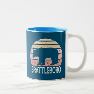Tasse 2 Couleurs Brattleboro Vermont Retro Bear