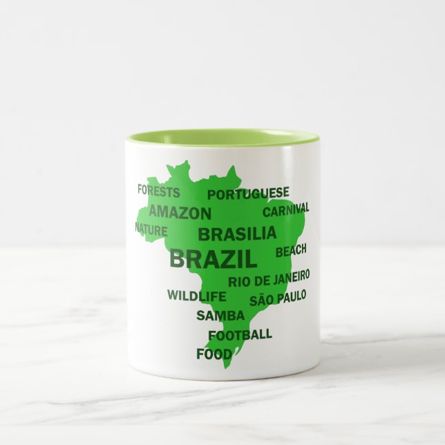 Tasse 2 Couleurs Brésil (Centre)