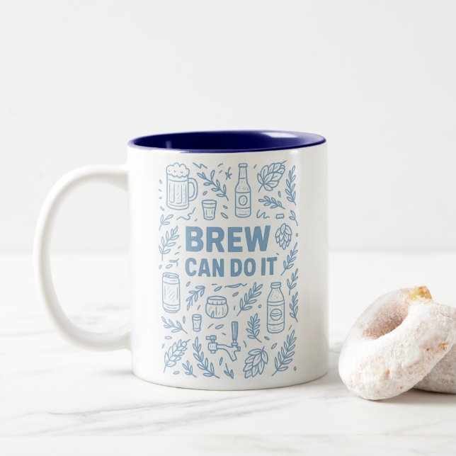 Tasse 2 Couleurs Brew peut le faire (Avec donut)