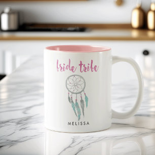 Tasse 2 Couleurs Bride Tribe aquarelle Dreamcatcher Bridesmaid