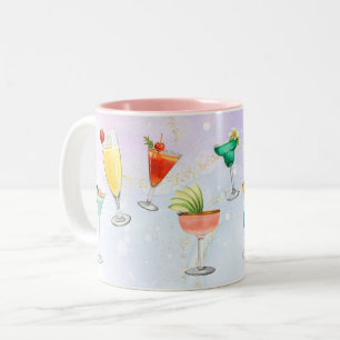 Tasse 2 Couleurs Bright rainbow cockparty boissons amusantes