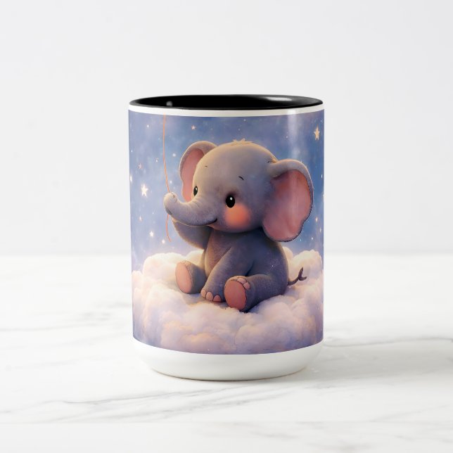 Tasse 2 Couleurs Bring the elephant and midnight stars, two tone fo (Centre)