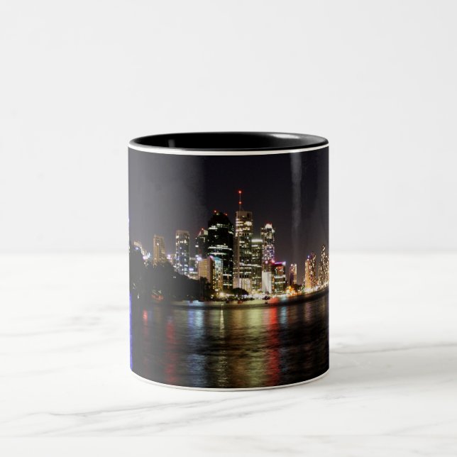 Tasse 2 Couleurs Brisbane la nuit (Centre)