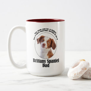 Tasse 2 Couleurs Brittany Spaniel Papa