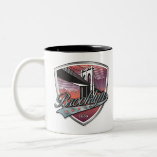 Tasse 2 Couleurs Brooklyn Design argent métal