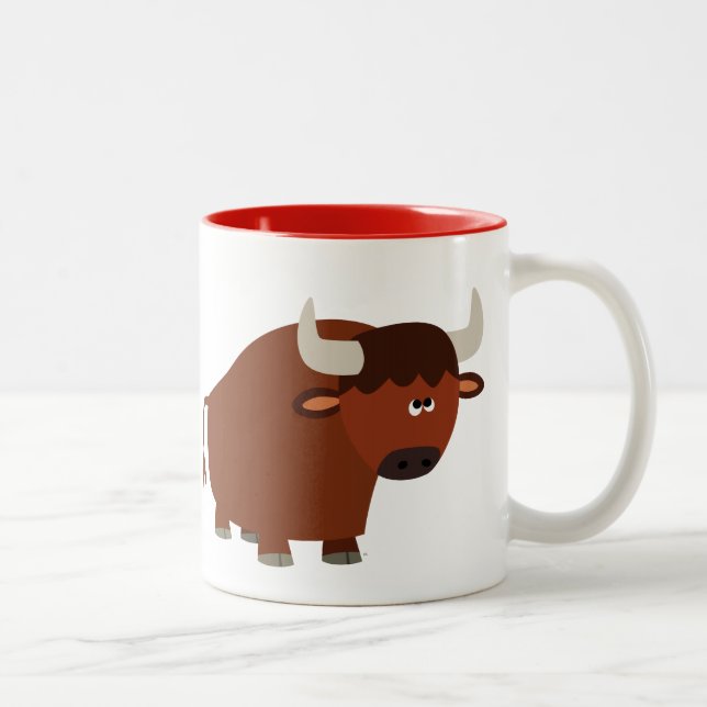 Tasse 2 Couleurs Brouillard caricatural mou (Droit)