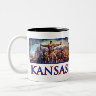 Tasse 2 Couleurs Brun du Kansas John et le prélude tragique
