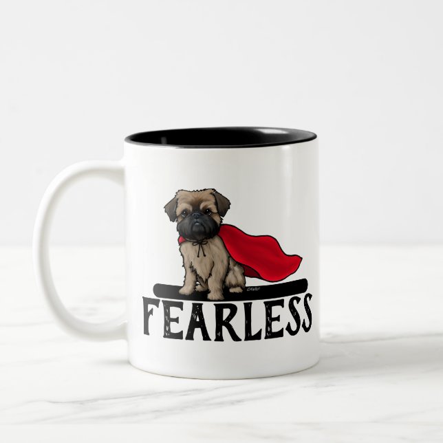 Tasse 2 Couleurs Bruxelles Griffon sans peur (Gauche)