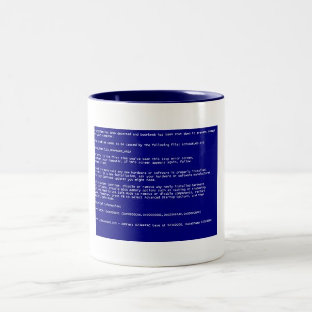 Tasse 2 Couleurs - BSoD- (Centre)