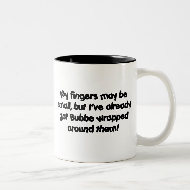 Tasse 2 Couleurs Bubbe enveloppé ! (Droit)